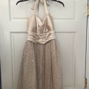Champagne gold dress